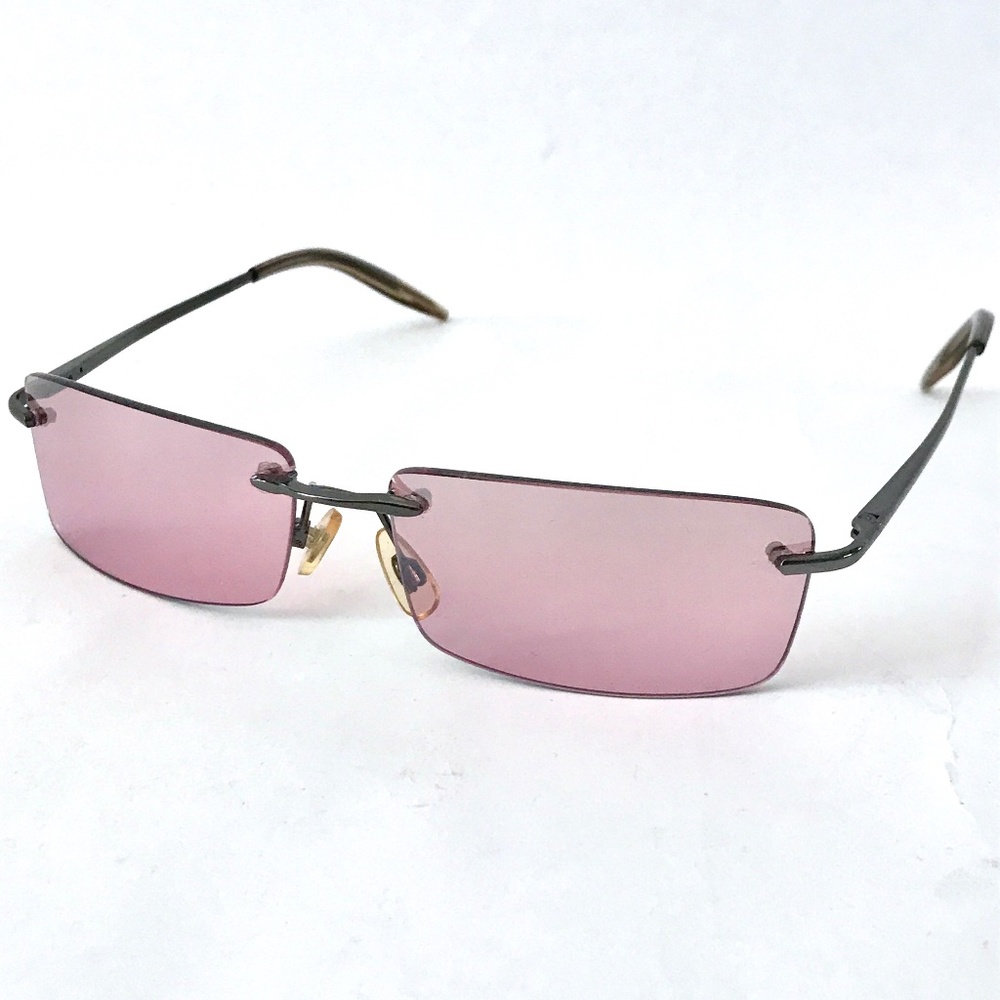 Rectangle Rosy Lavender Tinted Sunglasses